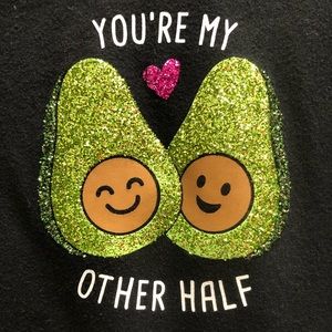 Justice Girls Shirt Avocado You’re My Other Half 8